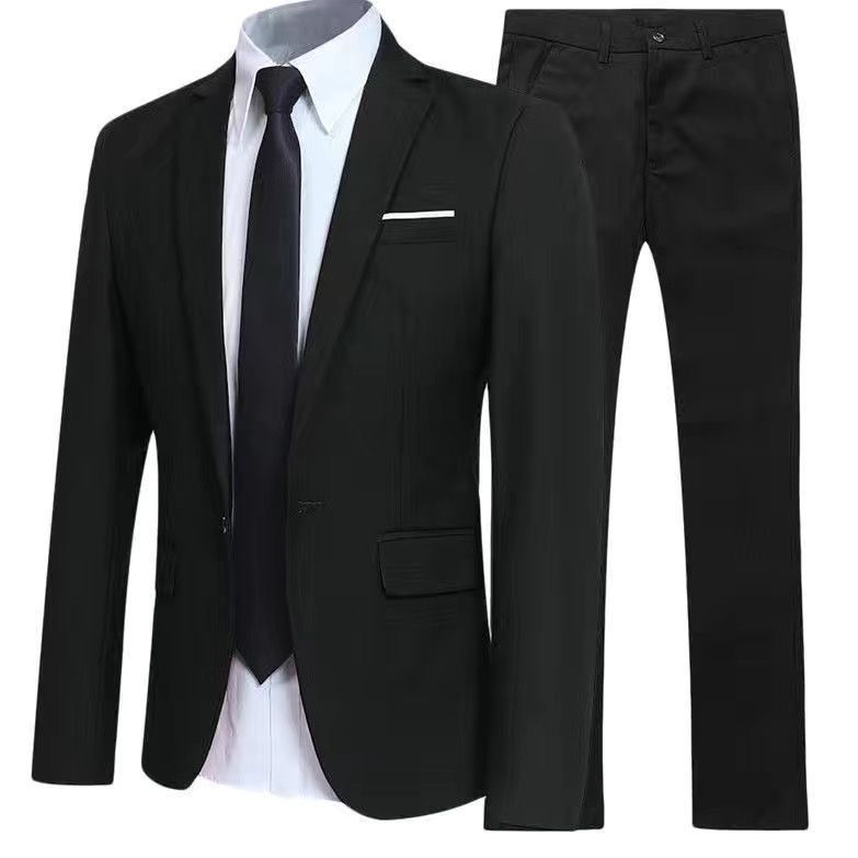 Korean Men Formal Wear - Costume trois pièces slim fit pour