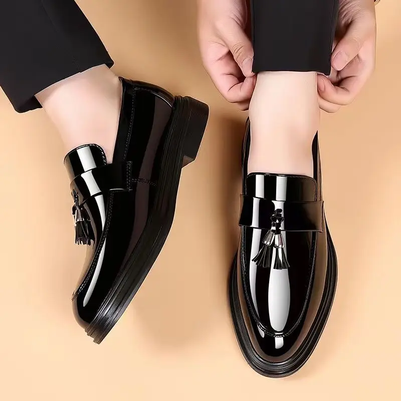 Men Formal Wear Pinterest - Chaussures en cuir verni noir pour