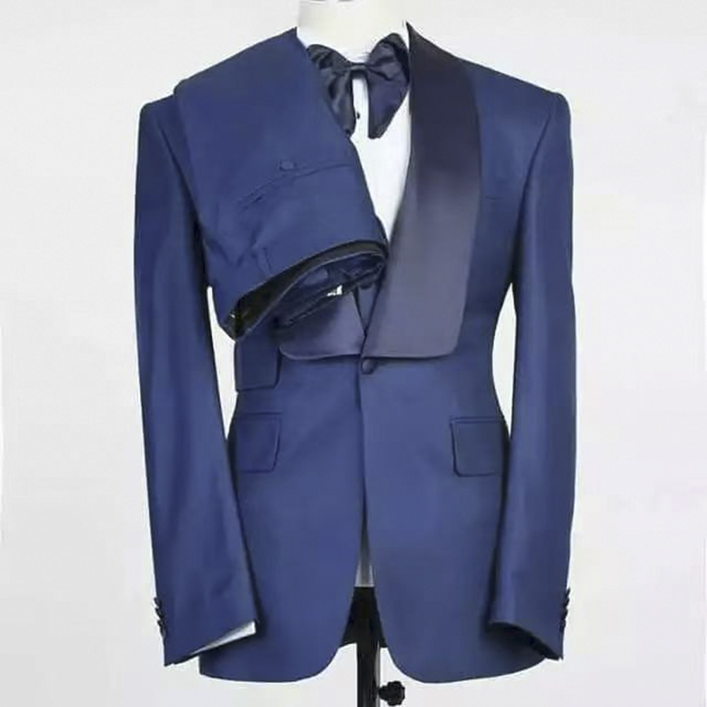 Men Formal Party Wear Outfit - Ensemble de costume bleu pour homme,