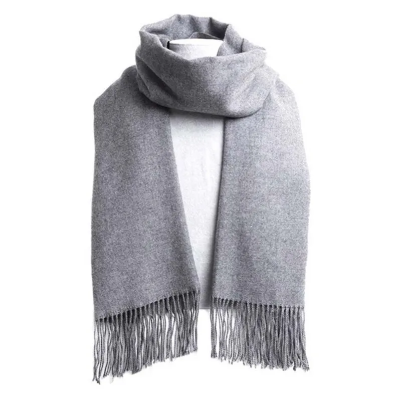 Men Formal Wear With Scarf - Botvotee couleur unie Imitation cachemire écharpe