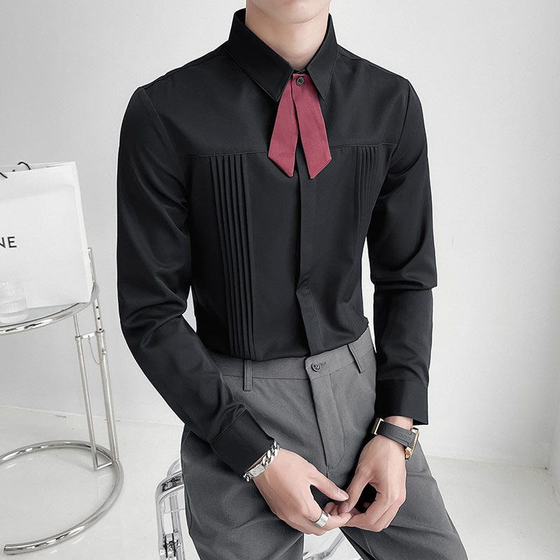 Korean Men Formal Wear - Chemise de luxe pour hommes, chemise
