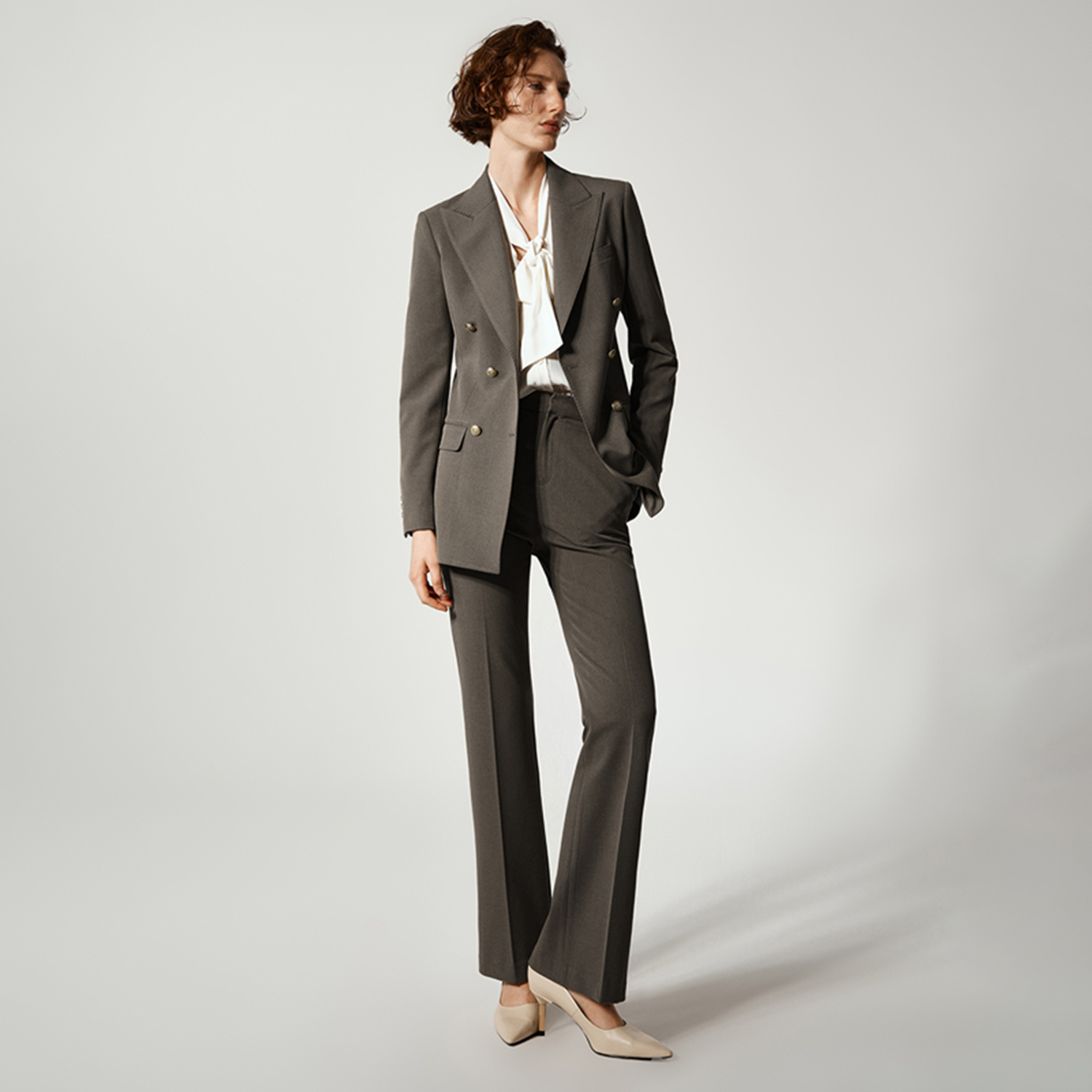 Double Breasted Blazer - Allingentle – costume pantalon pour femmes,