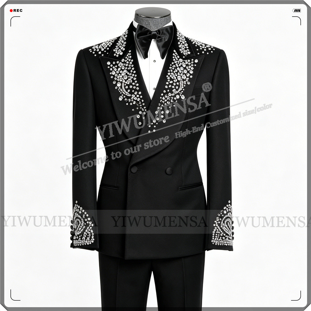 Men Formal Party Wear Outfit - Costume de mariage de luxe pour