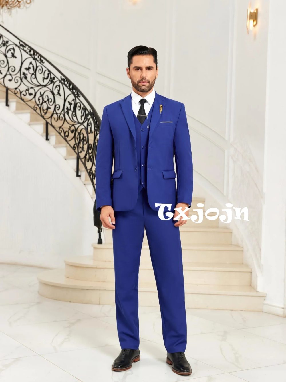 Men Formal Party Wear Outfit - Nouveau Costume Homme Bleu Slim Fit