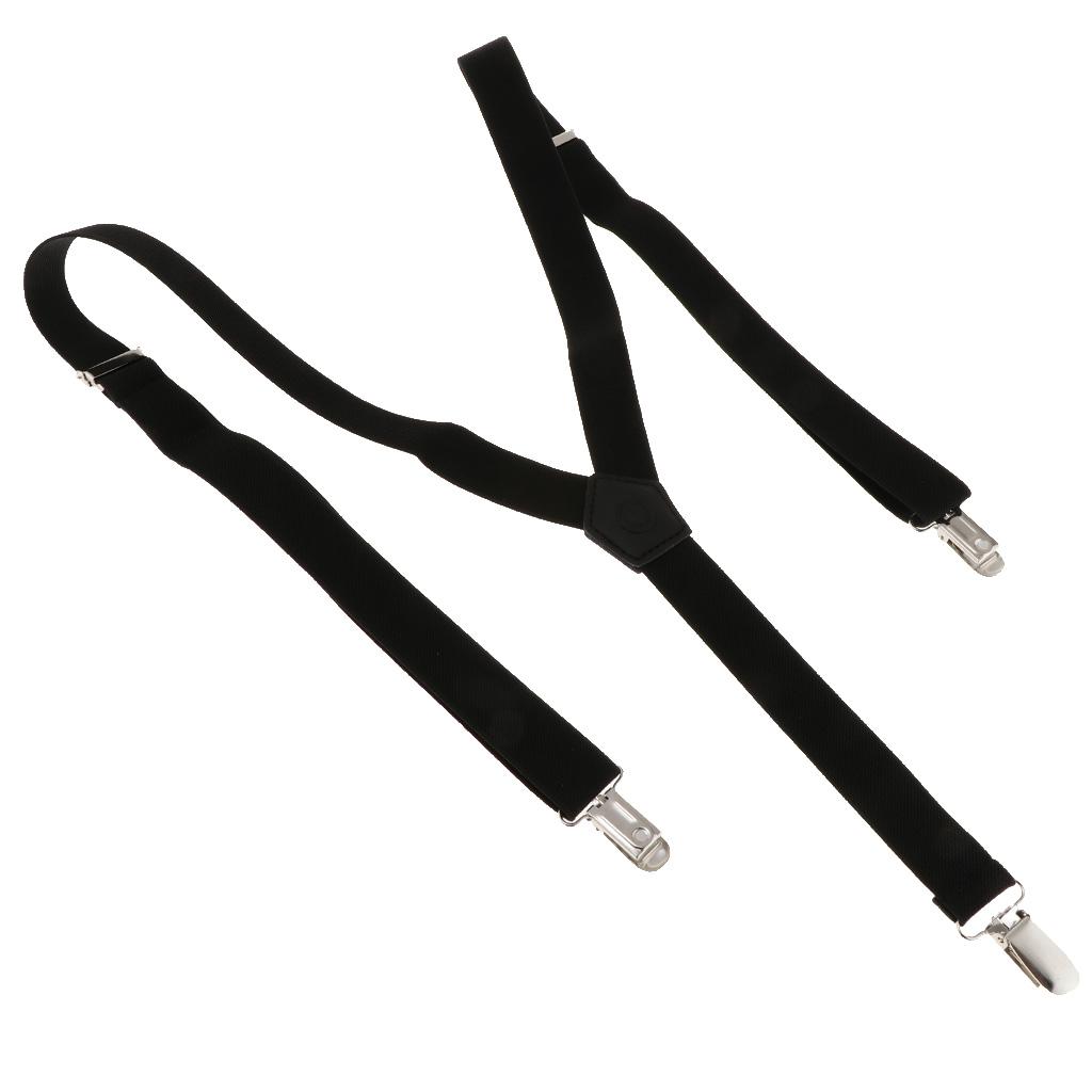 Men'S Formal Wear With Suspenders - Bretelles pour homme, élastiques et réglables,