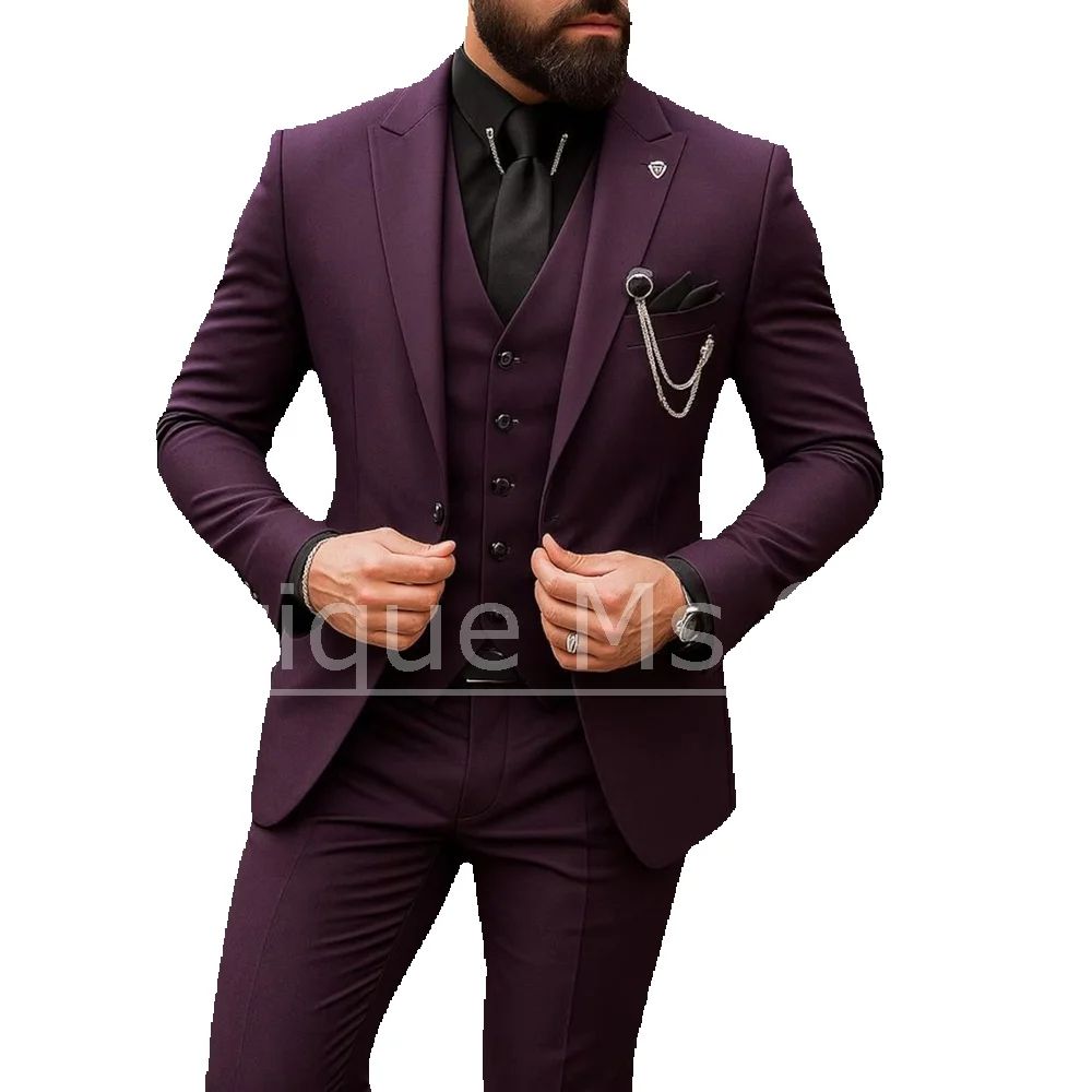 Costume 3 Pièces Homme Simple  - Men Formal Party Wear Outfit avis et prix