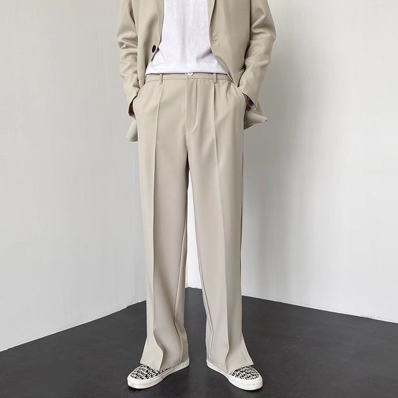 Gris kaki noir costume pantalo - Korean Men Formal Wear avis et prix