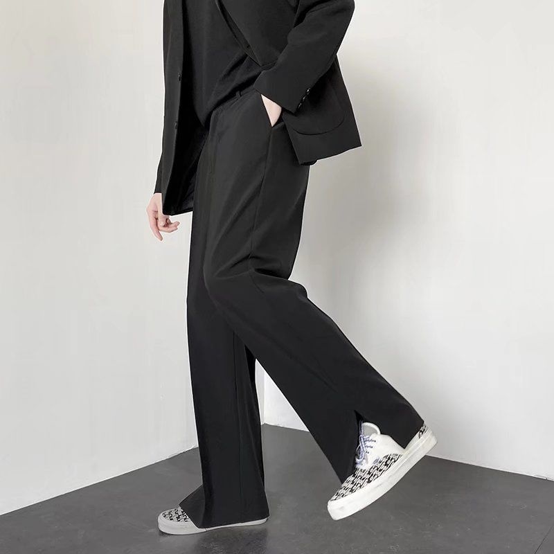 Gris kaki noir costume pantalo - Korean Men Formal Wear avis et prix