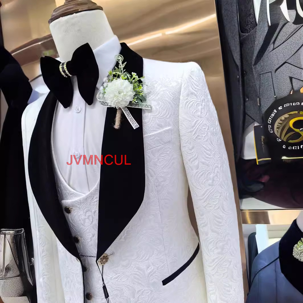 Costume 3 Pièces Homme Slim Fi - Men Formal Party Wear Outfit avis et prix