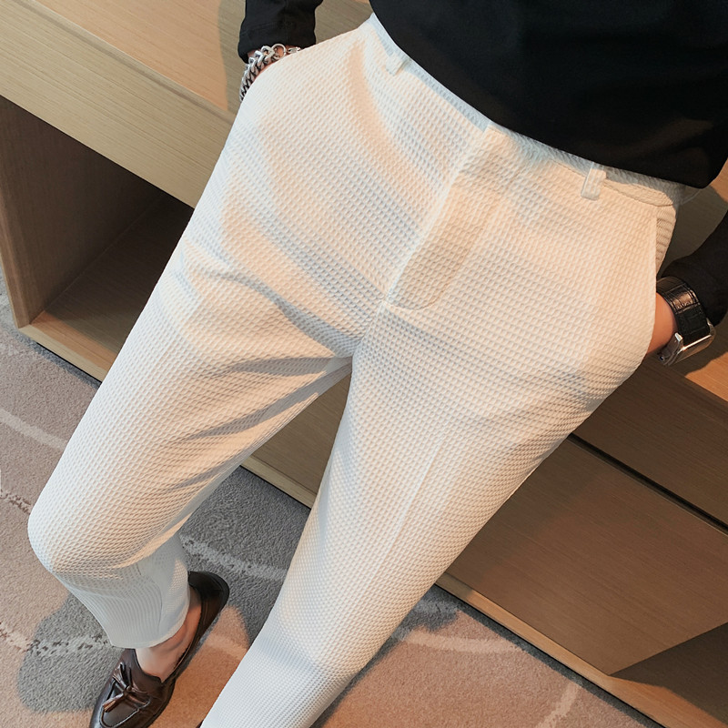 Pantalon gaufré extensible pou - Men Formal Wear Pinterest avis et prix