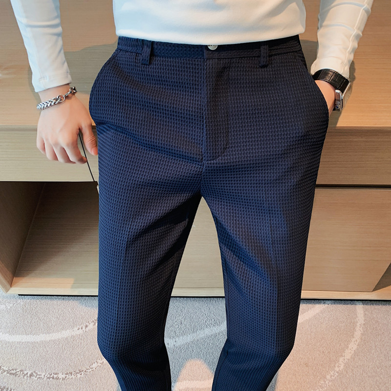Pantalon gaufré extensible pou - Men Formal Wear Pinterest avis et prix