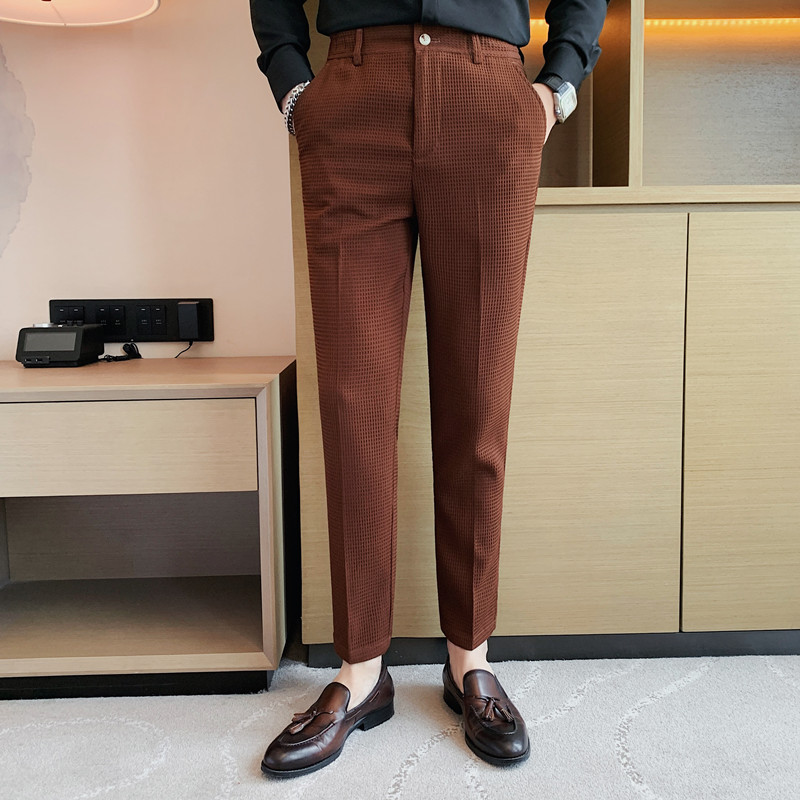 Pantalon gaufré extensible pou - Men Formal Wear Pinterest avis et prix