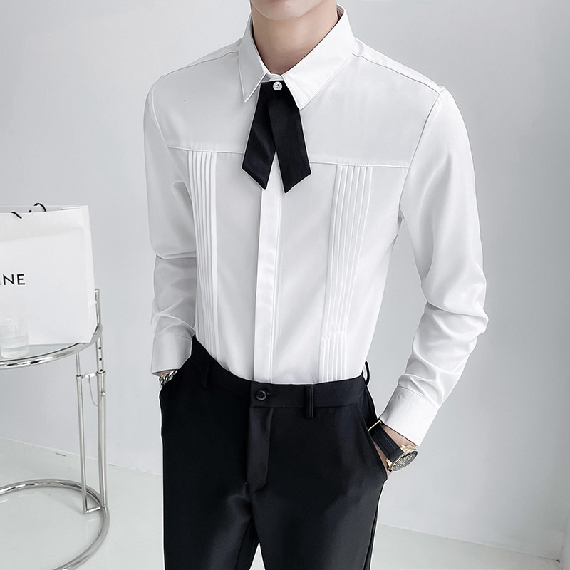 Chemise de luxe pour hommes, c - Korean Men Formal Wear avis et prix