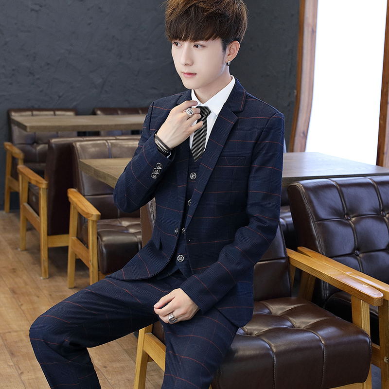 Ensemble de costume slim fit p - Korean Men Formal Wear avis et prix