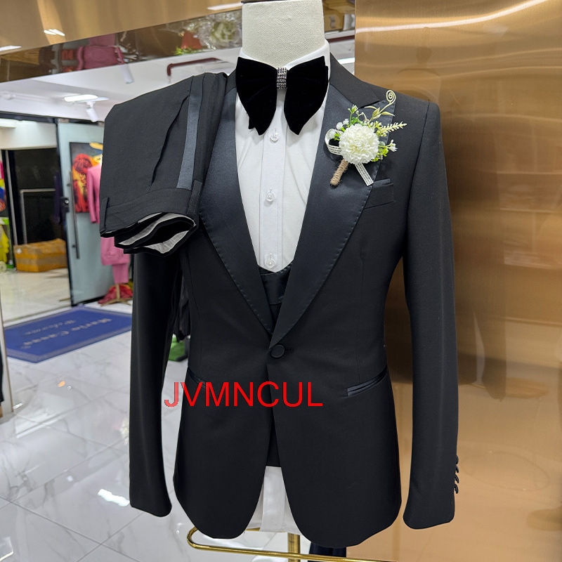 Costume 3 Pièces Homme Slim Fi - Men Formal Party Wear Outfit avis et prix