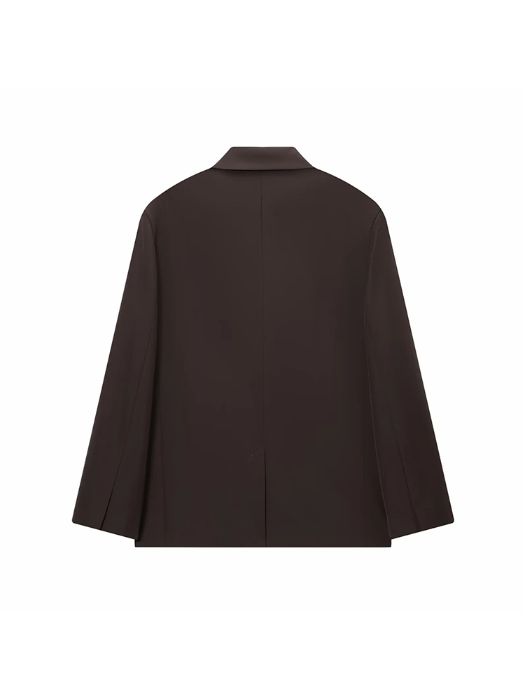ZOCI – costume marron chocolat - Double Breasted Blazer avis et prix