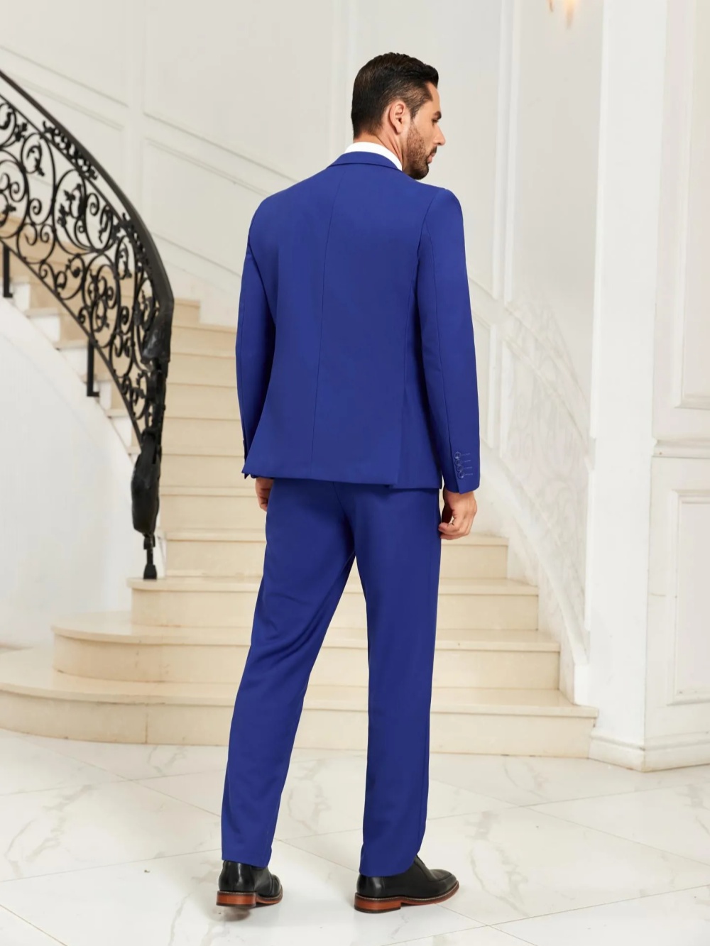 Nouveau Costume Homme Bleu Sli - Men Formal Party Wear Outfit avis et prix