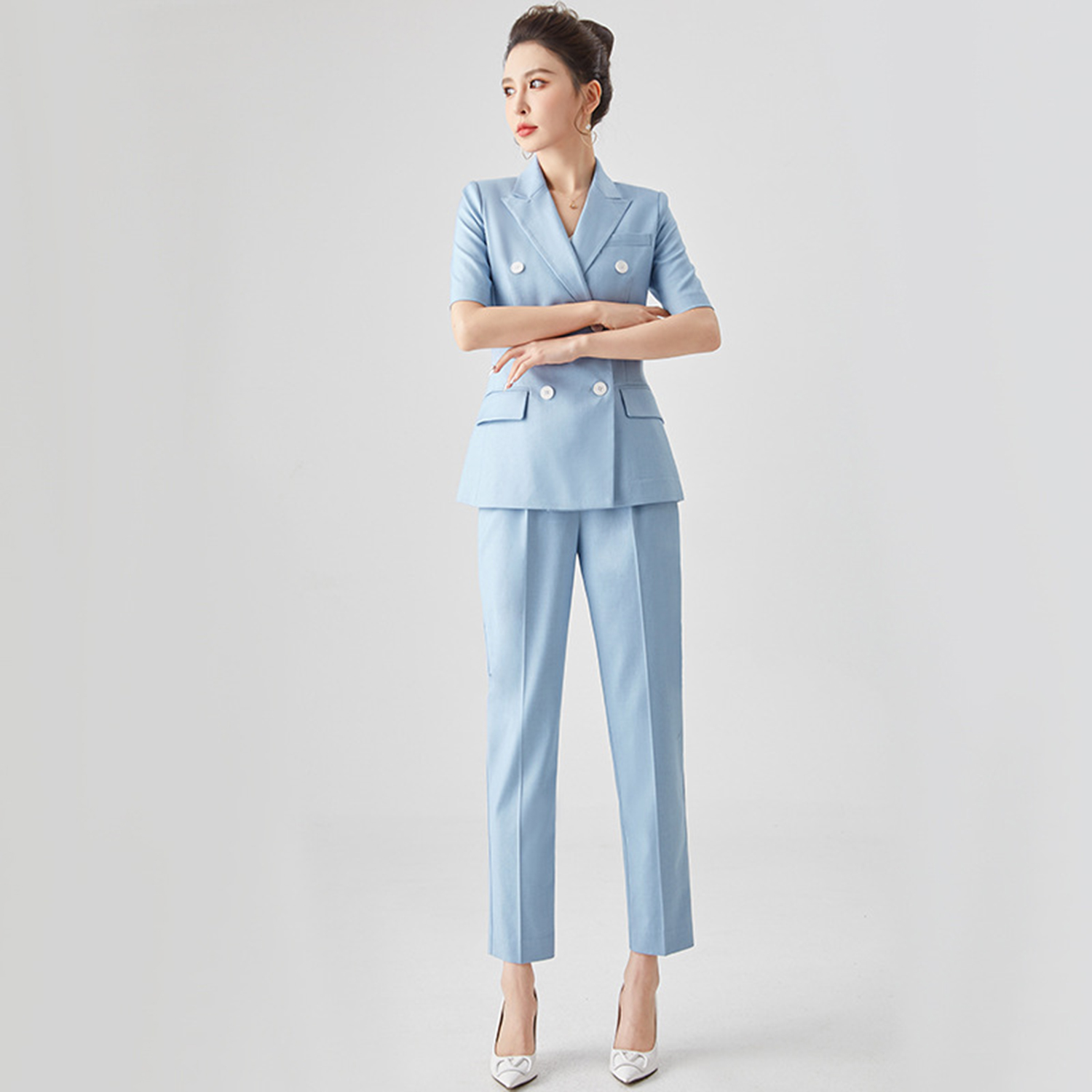 Costume pour femme Allingentle - Double Breasted Blazer avis et prix