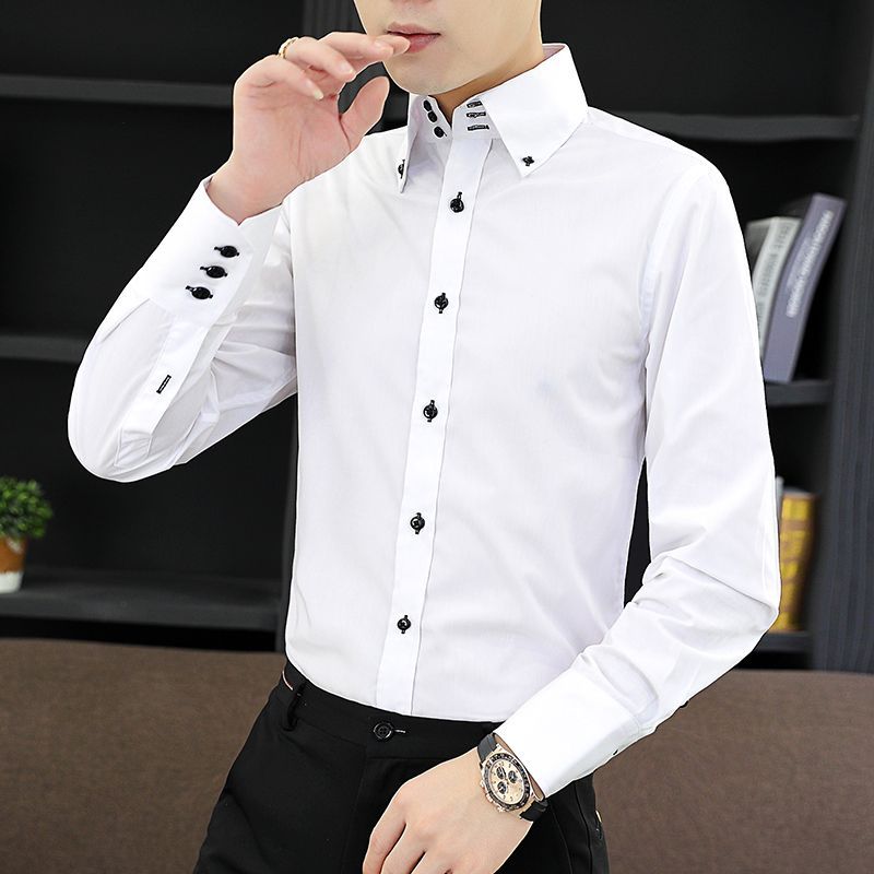 Chemise de direction pour homm - Korean Men Formal Wear avis et prix