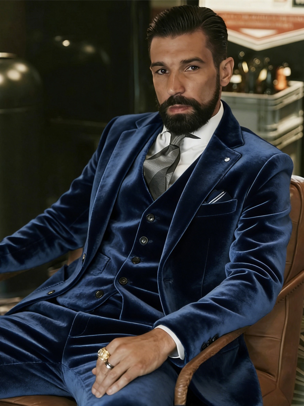 Costumes en velours pour homme - Men Formal Party Wear Outfit avis et prix