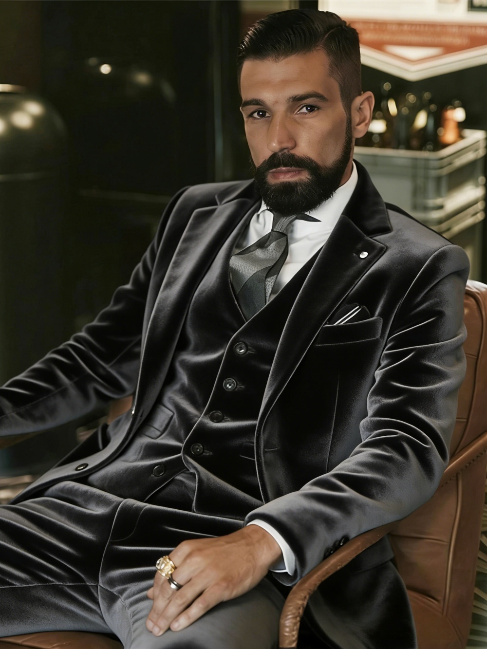 Costumes en velours pour homme - Men Formal Party Wear Outfit avis et prix