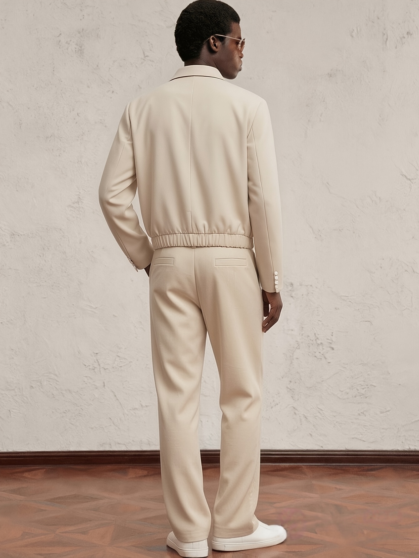 Ensemble de costume blanc croi - Double Breasted Blazer avis et prix